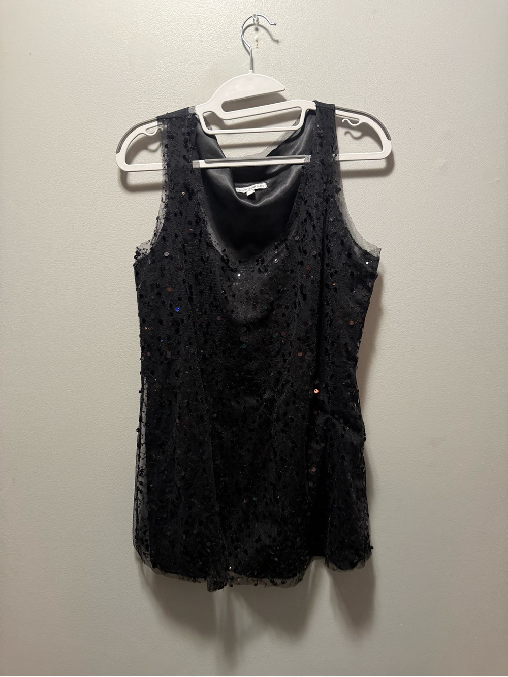Sequin Mesh Sleeveless Top